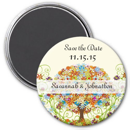 Enchanted Forest Circle of Love Wedding Tree Magnet