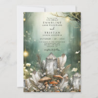 Enchanted Forest Crystals Mushrooms Wedding