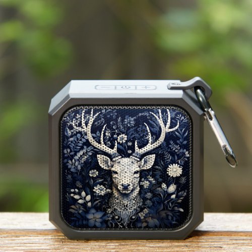 Enchanted Forest Deer Winter Bloom Bluetooth Speaker