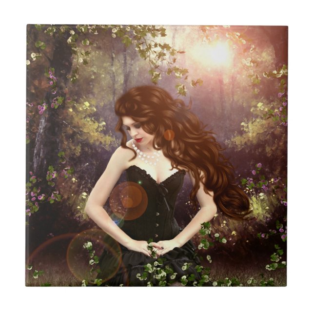 Enchanted Forest Dream Ceramic Tile (Front)