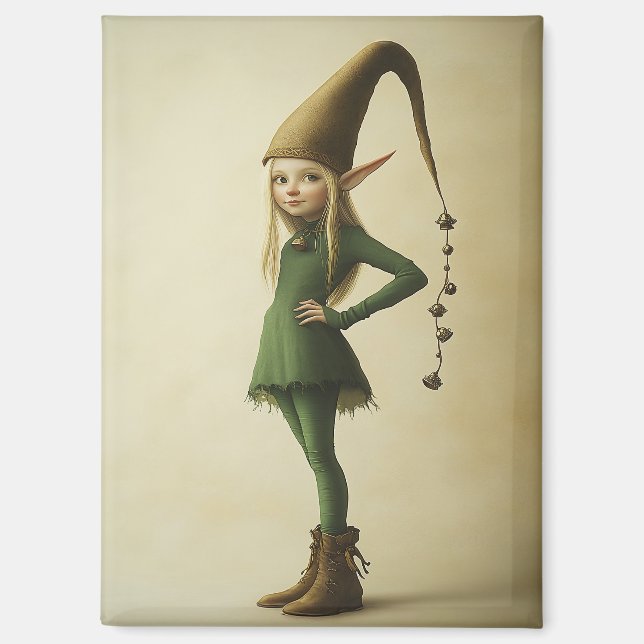 Enchanted Forest Elf Magnet (Front)