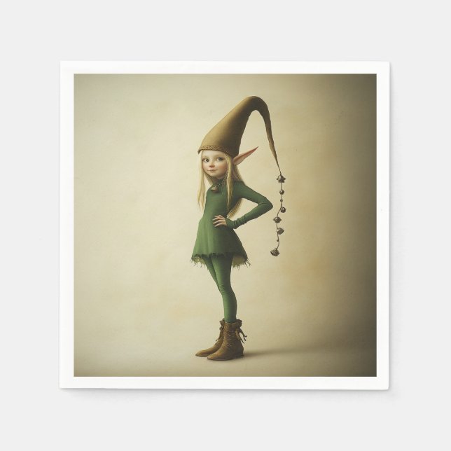 Enchanted Forest Elf Napkins (Front)