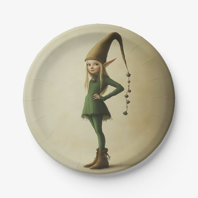 Enchanted Forest Elf Paper Plates (Front)