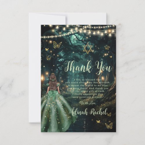 Enchanted Forest Emerald Green Dress Bat Mitzvah