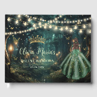 Enchanted Forest Emerald Green Dress Quinceanera