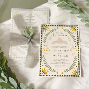 Enchanted Forest Engagement Party Invitation