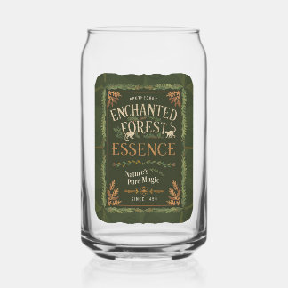 Enchanted Forest Essence Vintage Halloween  Can Glass