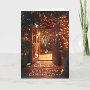 Enchanted Forest Fairies Doorway Bunny Invitation