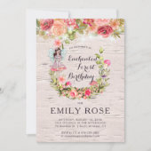 Enchanted Forest Fairy Birthday Invitation (Front)