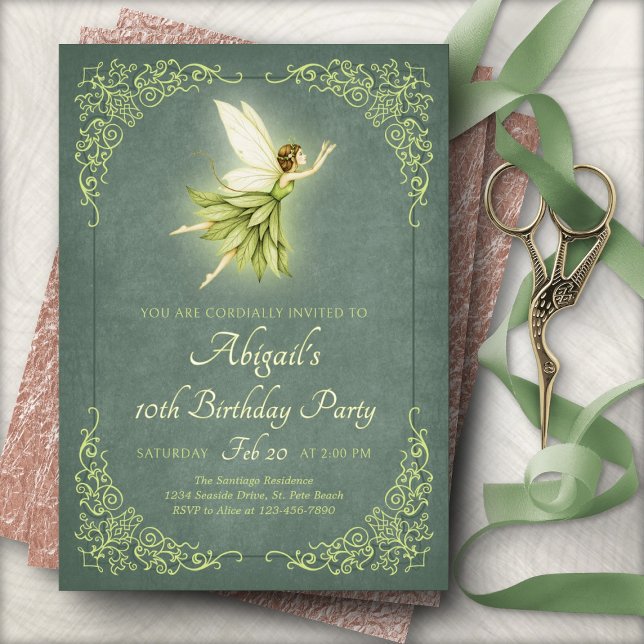 Enchanted Forest Fairy Birthday Invitation (Creator Uploaded)