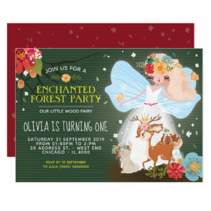 Enchanted Forest Birthday Party Invitations 7