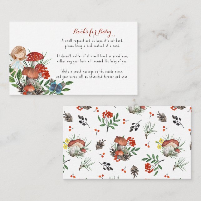 Enchanted Forest Fairy | Book Request Enclosure Card (Front/Back)