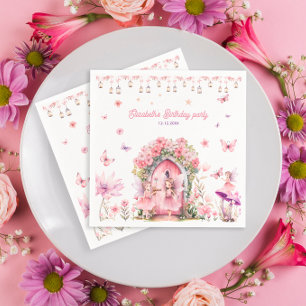 Enchanted Forest Fairy Floral Garden Napkins