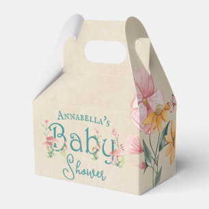 Enchanted Forest Fairy Garden Baby Shower Favor Boxes