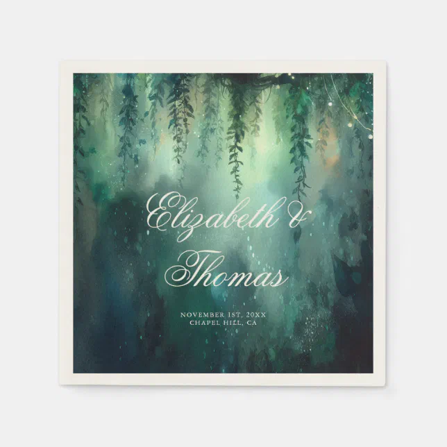 Enchanted Forest Set of 4 Cloth Napkins
