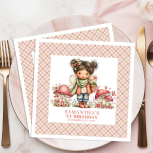 Enchanted Forest Fairy Magical Birthday Celebratio Paper Dinner Napkins
