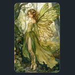 Enchanted Forest Fairy Magnet<br><div class="desc">An enchanted forest fairy magnet for your fantasy art magnet wall or magnet board. Green and gold hues.</div>