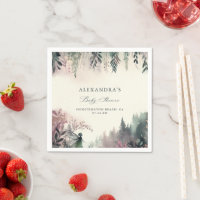 Enchanted Forest Fairy Mountains Baby Shower