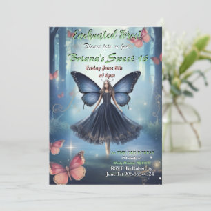 Enchanted Forest Fairy Sweet 16 Invitation