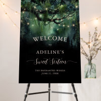 Enchanted Forest Fairy Tale Woods Sweet 16 Welcome