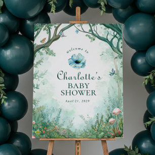 Enchanted Forest Fairytale Forest Baby Shower Sign