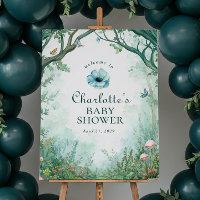 Enchanted Forest Fairytale Forest Baby Shower Sign