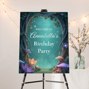 Enchanted Forest Fairytale Woodland Welcome Foam Board