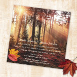 Enchanted Forest Fall Post Or After Wedding Invite at Zazzle