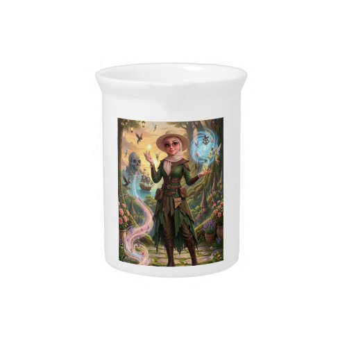Enchanted Forest Fantasy Puzzle Beverage Pitcher