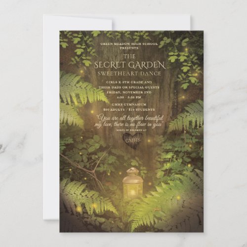 Enchanted Forest Father Daughter Dance Invitation