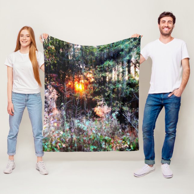 Enchanted Forest Fleece Blanket (In Situ)