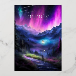 Enchanted Forest Foil Invitation