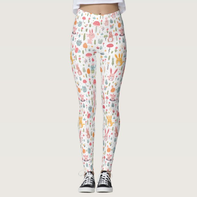 Enchanted Forest Friends Leggings (Front)