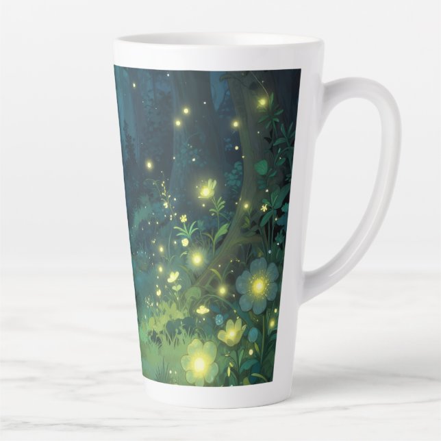 Enchanted Forest Glow Magical Night Latte Mug (Right)