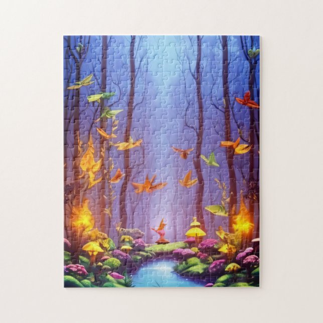 Enchanted Forest Glow Puzzle – 252 Pieces (Vertical)