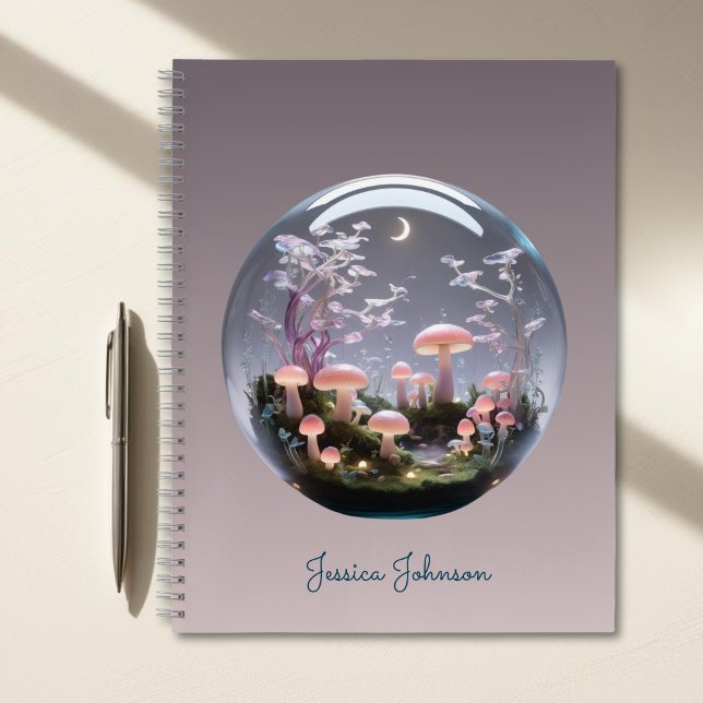 Enchanted Forest Glow with Custom Name Notebook (Enchanted Forest Glow with Custom Name Notebook)