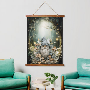 Enchanted Forest Gnome Hanging Tapestry