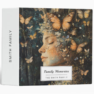 Enchanted Forest Goddess with Butterflies (4) 3 Ring Binder