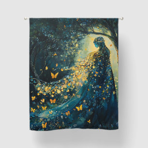 Enchanted Forest Goddess with Butterflies (8) Blackout Curtains