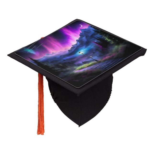 Enchanted Forest Graduation Cap Topper (Angled)