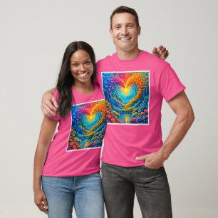Enchanted Forest Heart of Light Design T-Shirt