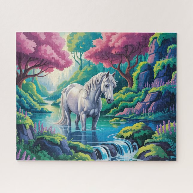 Enchanted Forest Horse Jigsaw Puzzle (Horizontal)