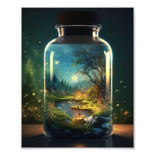 Enchanted Forest in a Jar Photo Print