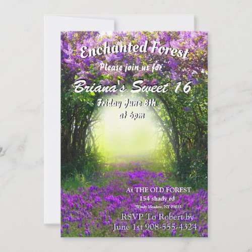 Enchanted Forest invitations