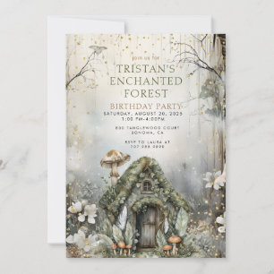 Enchanted Forest Kid's Birthday Party Invitation