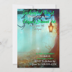 Enchanted Forest Latern Invitation