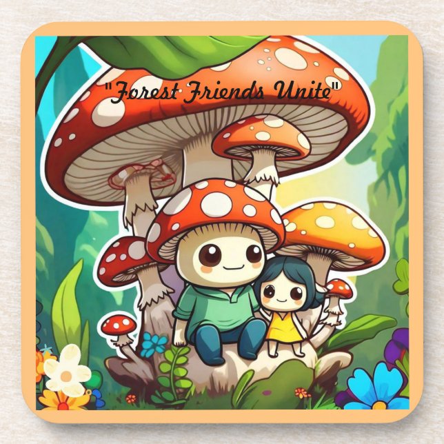 "Enchanted Forest Life" Beverage Coaster (Front)