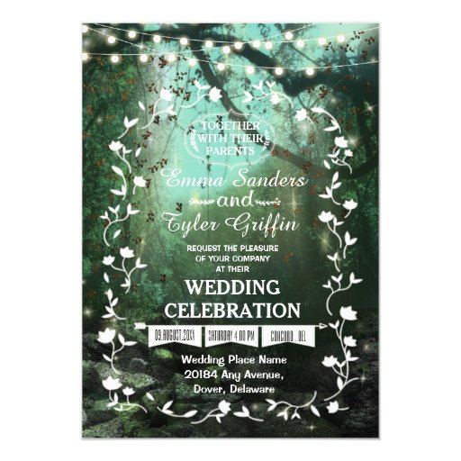 Enchanted Forest Wedding Invitations 10