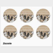 Enchanted Forest Love Bird Wedding Classic Round Sticker (Sheet)