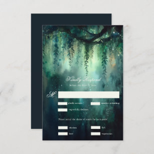 Enchanted Forest Magical Fairy Lights Wedding RSVP